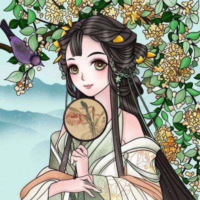 古风手绘美女头像唯美图片 古风女生头像手绘图片
