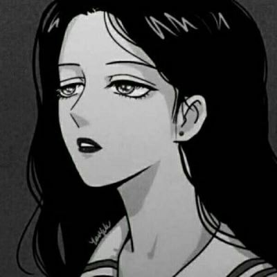 黑白动漫女头 黑暗系 动漫女头暗黑系列