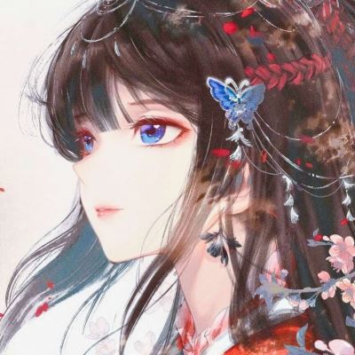 冷艳动漫女头像侧脸 动漫头像女 冷艳