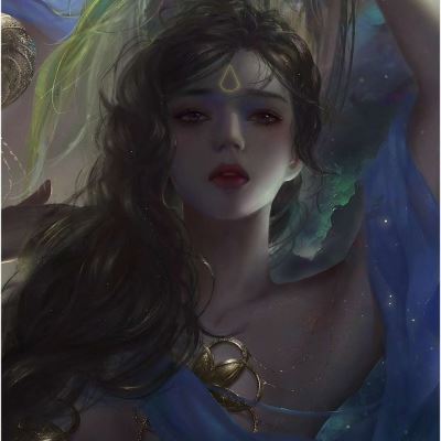 冷艳动漫女头像侧脸 动漫头像女 冷艳