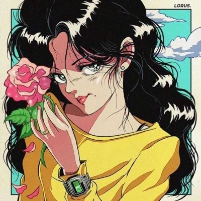 复古日漫女头像 动漫女头复古日漫