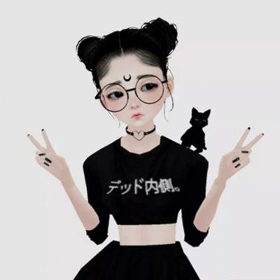 动漫闺蜜头像红色 粉色闺蜜头像动漫个性