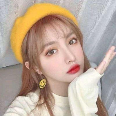 橙色系女生头像个性卡通 橙色系女生头像动漫