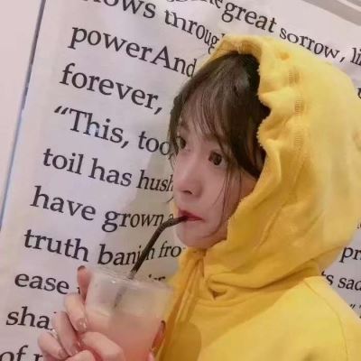 橙色系女生头像个性卡通 橙色系女生头像动漫
