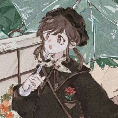 手绘女头唯美 简约女头 手绘