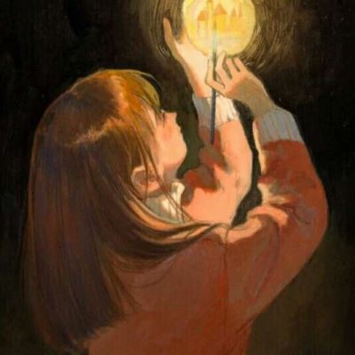手绘女头唯美 简约女头 手绘
