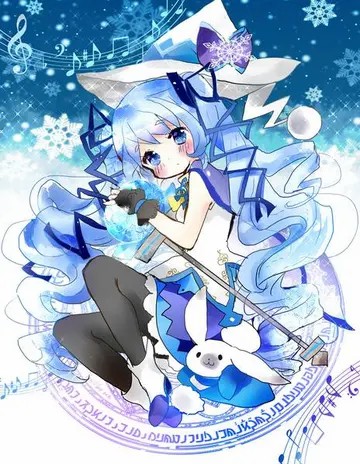 雪初音p站二次少女頭像插畫初音未來miku2015動漫壁紙